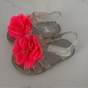 Prewalk Sandals Shoes Size 2 Clear Jelly Baby